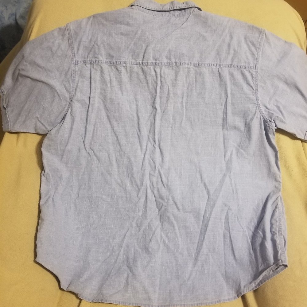 light blue denim Faded Glory men's 2XL shirt - Picture 4 of 5